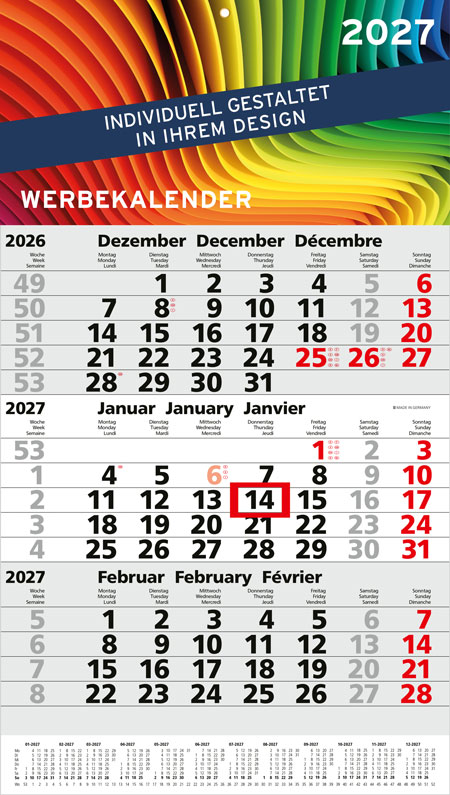 3-Monatskalender